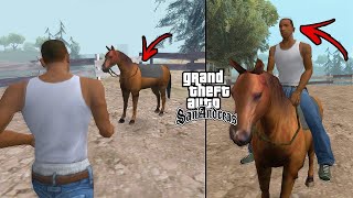 تجربة مود ركوب الحصان في قراند سان أندرياس | GTA San Andreas Horse