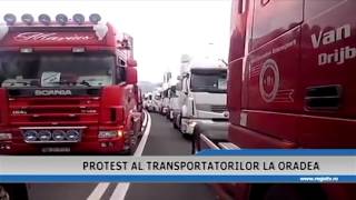 PROTEST AL TRANSPORTATORILOR DE LA ORADEA