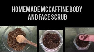 MC Caffeine DIY coffee scrub at home in 5 mins ☕💫