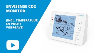 EnviSense CO2-monitor (incl. temperatuur- en luchtvochtigheidsweergave) | Ventilatieland.nl