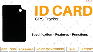 ID Card GPS Tracker | Specifications | Functions | Features | How to Use | SeTrack GPS