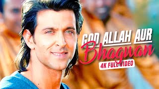 God Allah Aur Bhagwan - 4K Video Song | Krrish 3 | Hrithik Roshan, Priyanka Chopra | Real4KVideo