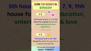 Some Top Secrets in Astrology#shorts  #divinetips