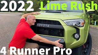 2022 Toyota 4Runner Pro in Lime Rush with The Fist Pump Guy