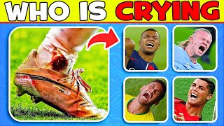 Guess Football Player by his INJURY and RED CARD ❤️‍🩹🏐 Football Quiz about Ronaldo, Messi, Neymar