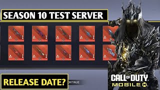 *NEW* Codm Test Server Season 10 Release Date