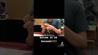 Rubik's Cube Solved in 10 Seconds!? #speedcubing #speedsolving #cubing #rubikscube #3x3 #3x3official