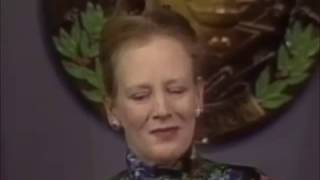 21. februar 1991 - Dronning Margrethe i National Press Club i Washington, D.C.