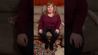 Blind girl talks about her Clinique skin care routine.