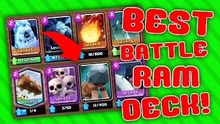 BEST Battle Ram Challenge Deck! | MAX IT OUT! | Clash Royale Update