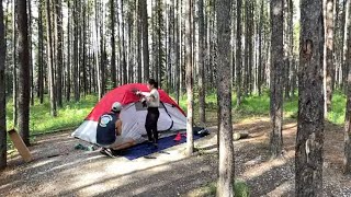 OUR First Summer Camping Adventure at Two Jake Lake, Canada 🌲🏕️