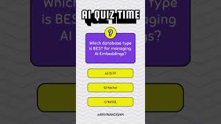 AI Quiz (2/365): AI Embeddings Database