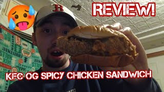 KFC ORIGINAL SPICY CHICKEN SANDWICH!! (Food/Snack Review!)