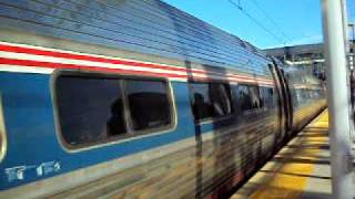 Another amtrak train on the same track in Stamford