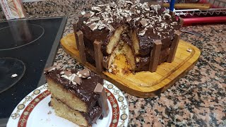 كيكة الشوكولا: حشو سقي و تغطية. Tarta de chocolate relleno y cobertuta🎂