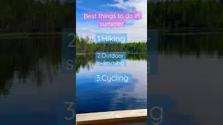 Summer #finland #summer #hiking #fishing #telugu #india #cycling #watersports #swimming #forest #rr