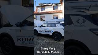 Notentriegelung - Ssang Yong Korando Emotion #notentriegelung #ssangyong #k&bfischer #korando