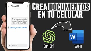 😱 ¡Cómo Crear Documentos en Word Usando SOLO tu Celular con ChatGPT! (Gratis y en Minutos)