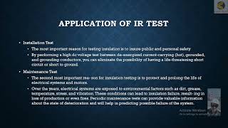 27 Application of IR test during installation and Maintenance