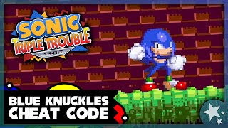 Blue Knuckles Sound Test Cheat Code - Sonic Triple Trouble 16-Bit Secrets