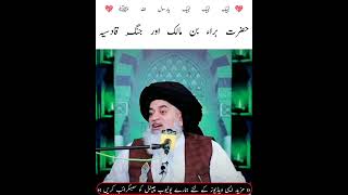 Allama Khadim Hussain Rizvi | Hazrat Bra bin Maalik R.A #shorts #viral #labbaik #status