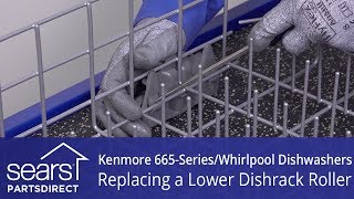 Kenmore 665 Series and Whirlpool Dishwashers - Lower Dishrack Roller Replacement