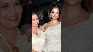 Aishwarya Rai with Mother Vrinda Rai 💞🥰👌 Lovely Maa beti Jodi#aishwarya #shorts