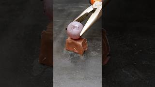 chocolate vs 1000 degree steel ball #shorts #satisfying #chocolate