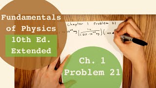 Fundamentals of Physics 10th Extended (Walker/Halliday/Resnick), Chapter 1, Problem 21 Solution