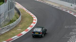 Hyundai Excel at the Nordschleife