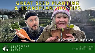 Planting Carrot Seeds & Transplanting Seedlings | Allotment Gardening UK Ep. 6