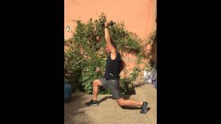 RunUltra: Lunge With Lifted Weights (Side View)