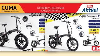 21 Temmuz 2023 Bim Marketlerine Gelecek Alfa Romeo Elektrikli Bisiklet