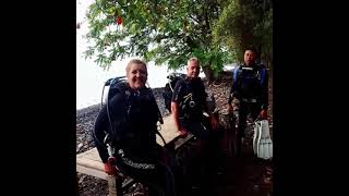 Great discover scuba dive for Jen and John on the USAT Liberty shipwreck in Tulamben, Bali