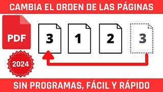 CÓMO CAMBIAR ORDEN DE PÁGINAS DE PDF