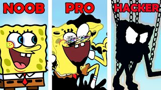 FNF SpongeBob Character Test | NOOB vs PRO vs HACKER | Gameplay VS Playground