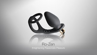 Rocks-Off RO-Zen Double Cock Ring and Vibrating Butt Plug