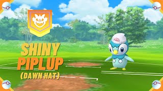 A Wild ✨ Shiny Dawn Hat Piplup ✨ Appeared! [Pokemon GO] #shorts