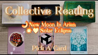 🌙NEW MOON ARIES ECLIPSE🌑🔮PICK A CARD🖤BRAVE MOVES, FATED CHANGES🦋WHAT YOU NEED TO KNOW RN✨🧿& CHARMS