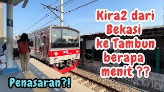 Naik Kereta KRL di Bekasi | Sedekat apa jarak Bekasi ke Tambun?