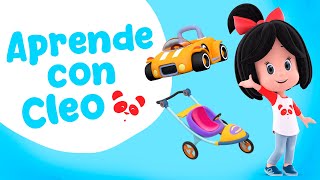 Descubre los vehículos con los Huevos sorpresa de Cleo y más videos educativos para niños de Cleo