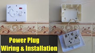 Power plug wiring and installation at home