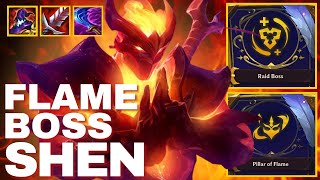 Unstoppable Raid boss 3-Star Shen with Pillar of Flame - TFT Gameplay