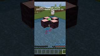 2023 Creeper Hit Me / 2023 Creeper'ı Bana Vurdu    #shorts #minecraft #minecraftshorts