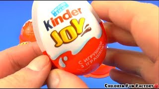 Kinder joy Surprise Egg Opening and Unboxing Kids Toys