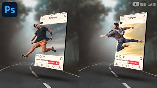 عمل تاثير 3d pop out instagram على الصور في الفوتوشوب