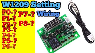 How to Setting Wiring W1209 Temperature Controller || 8 Setting W1209 || SG Rangpur