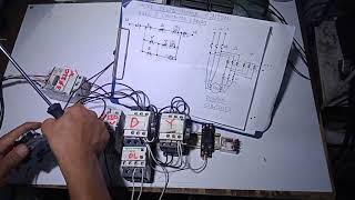 WYE DELTA MOTOR CONTROL GAMIT LANG ANG  2 CONTACTOR 1RELAY ( WALANG  TIMER VERSION) TAGALOG TOTURIAL