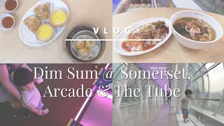 Affordable & Good Dim Sum in Somerset | 👶🏻See's 1st time at an arcade | Instaworthy The Tube