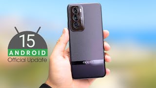 Oppo Reno 12 Pro Android 15 ColorOS 15 update